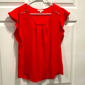 Orangish/Red Blouse